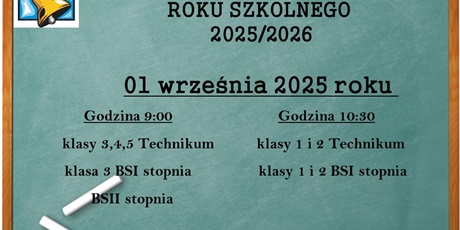 ROZPOCZĘCIE ROKU SZKOLNEGO 2025/2026