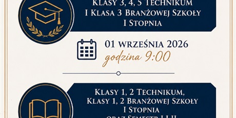 ROZPOCZĘCIE ROKU SZKOLNEGO 2026/2027